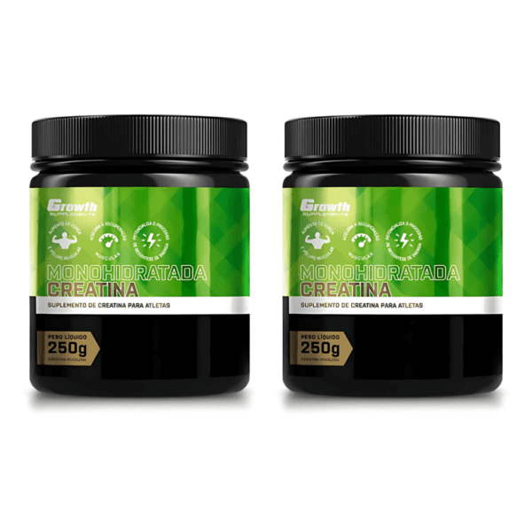COMBO 2X CREATINA MONOHIDRATADA 250G – GROWTH SUPPLEMENTS