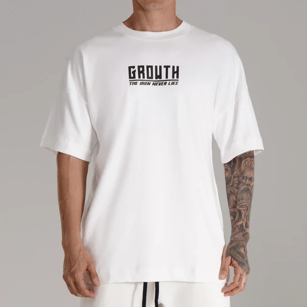 CAMISETA BRANCA GROWTH OVERSIZED ONE MORE REP – GROWTH SUPPLEMENTS