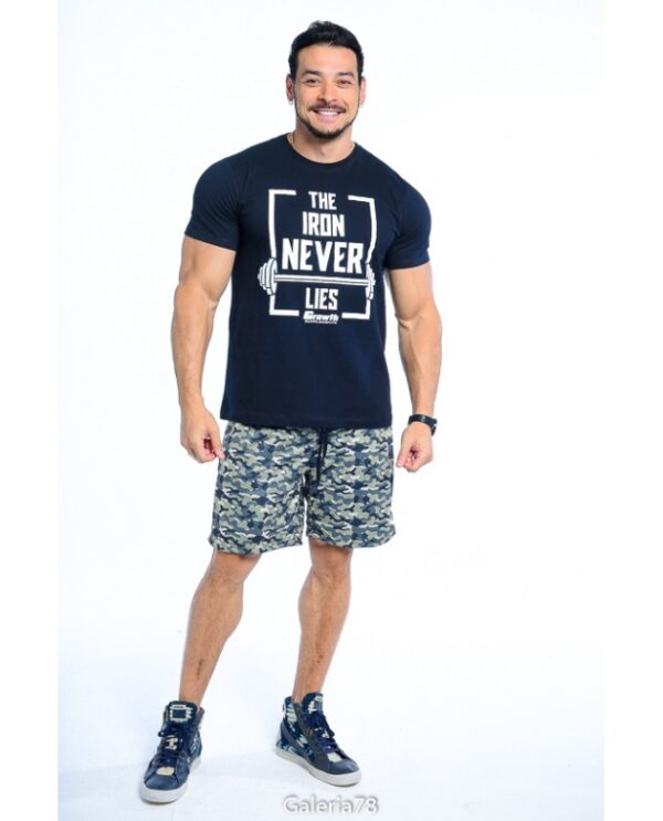 CAMISETA PRETA THE IRON NEVER LIES – GROWTH SUPPLEMENTS