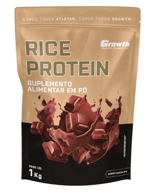 RICE PROTEIN 1KG (COM SABOR) – GROWTH SUPPLEMENTS